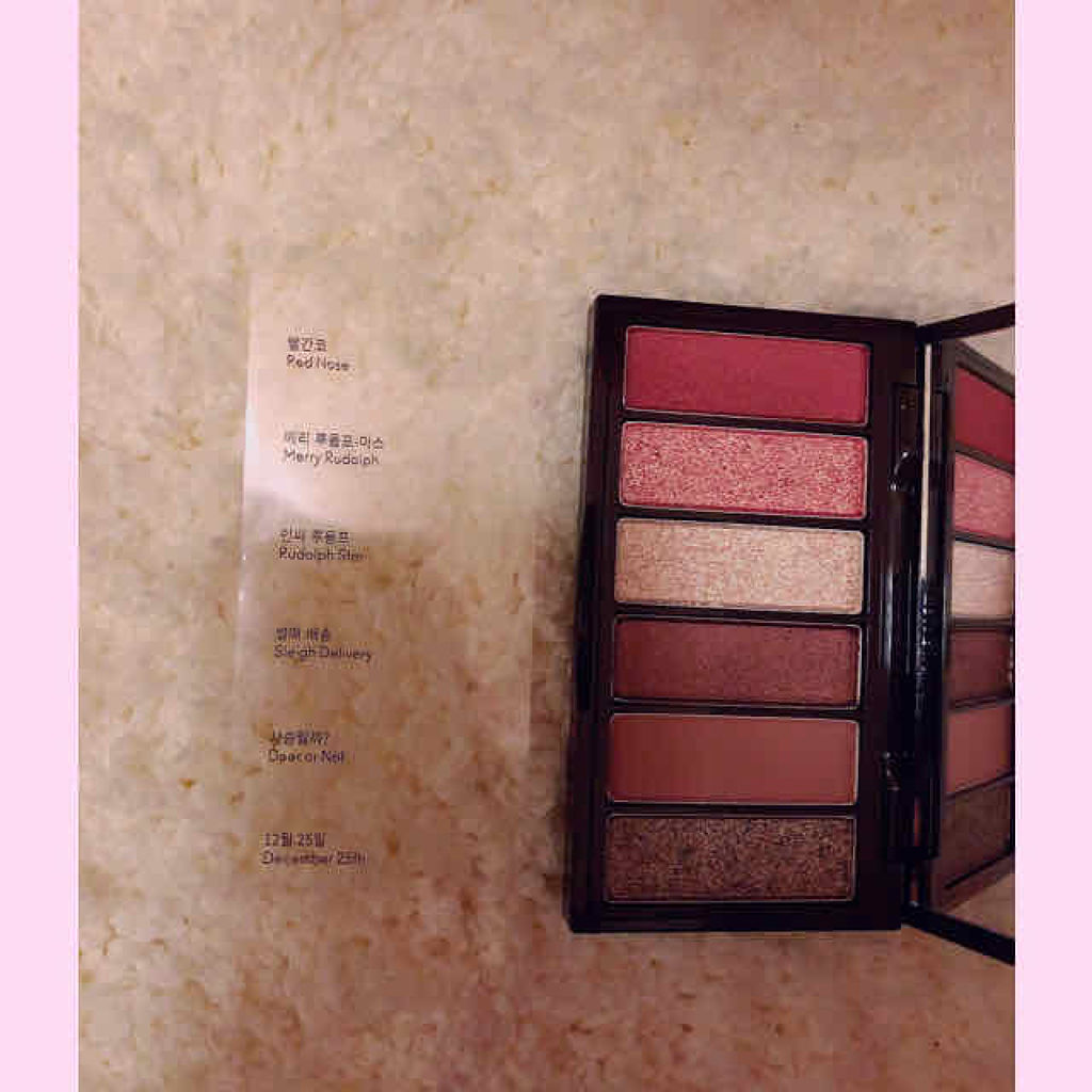 ルドルフ プレイカラー アイシャドウミニ トナカイ/ETUDE/アイシャドウパレットを使ったクチコミ（2枚目）