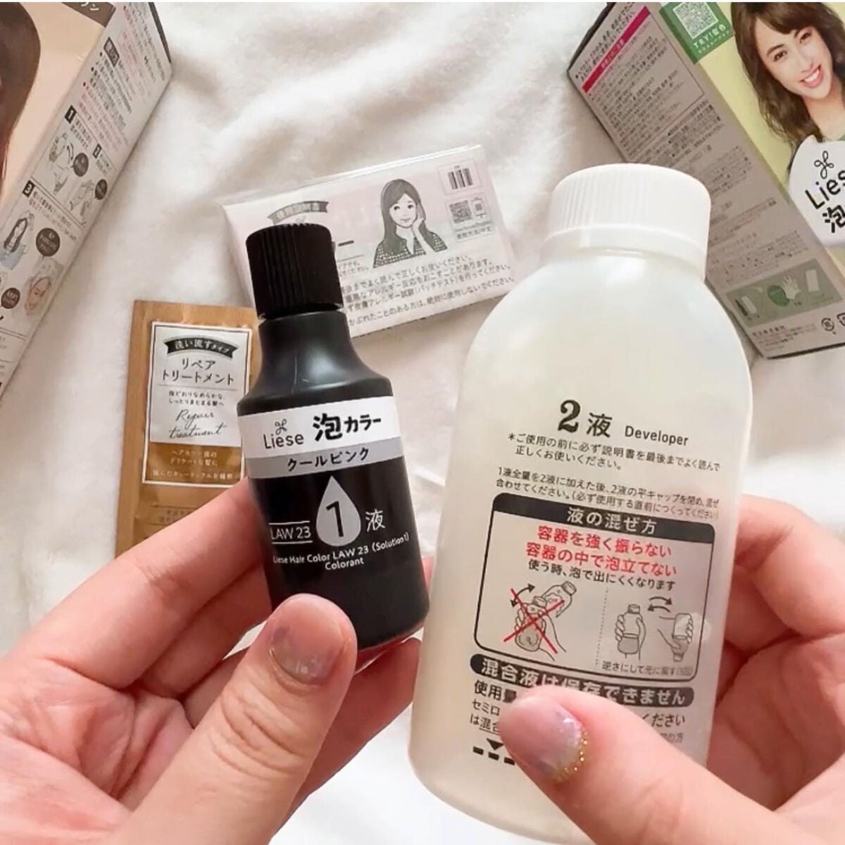 泡カラー/リーゼ/ヘアカラーを使ったクチコミ(6枚目)