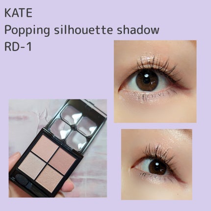 ケイト ポッピングシルエットシャドウ/KATE/アイシャドウパレットを使ったクチコミ(1枚目)