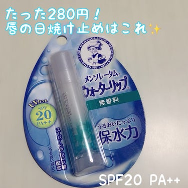 ウォーターリップ 無香料/メンソレータム/リップケア・リップクリームを使ったクチコミ（1枚目）