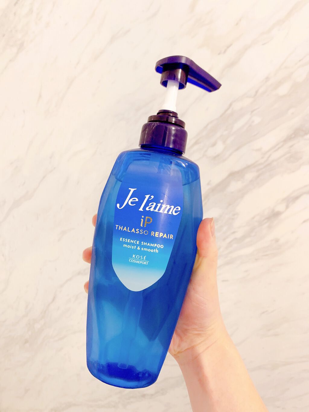 iP タラソリペア 補修美容液 シャンプー/トリートメント (モイスト＆スムース)/Je l'aime/市販シャンプーを使ったクチコミ（2枚目）