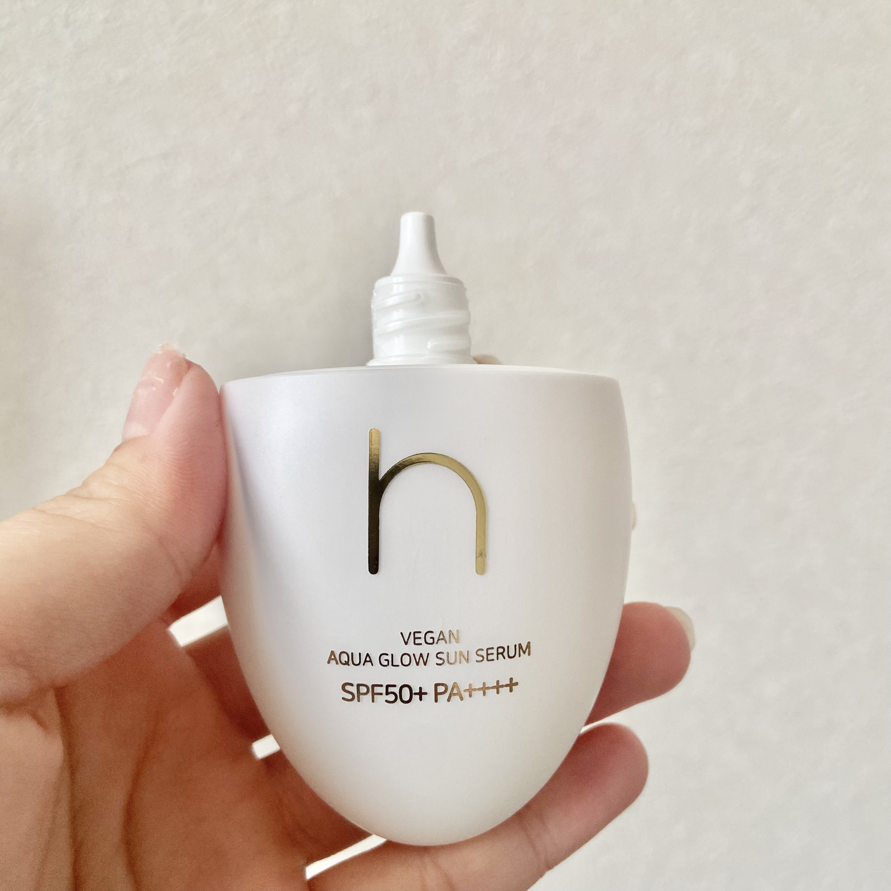 ヴィーガンアクアグロウサンセラム/HAMEL/日焼け止めローションを使ったクチコミ（3枚目）