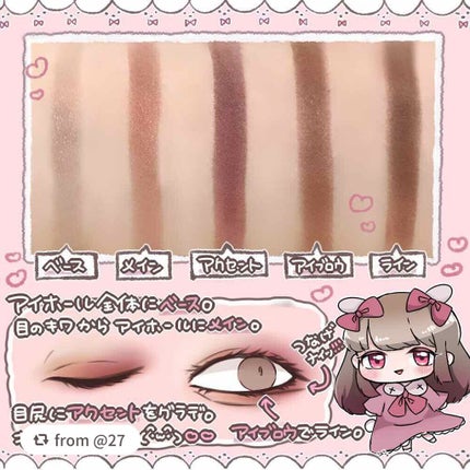 パーフェクトマルチアイズ/キャンメイク/アイシャドウパレットを使ったクチコミ(4枚目)