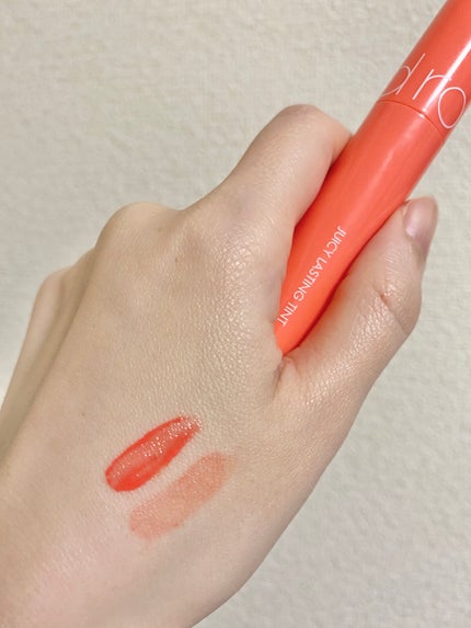 ジューシーラスティングティント/rom&nd/リップティントを使ったクチコミ(2枚目)