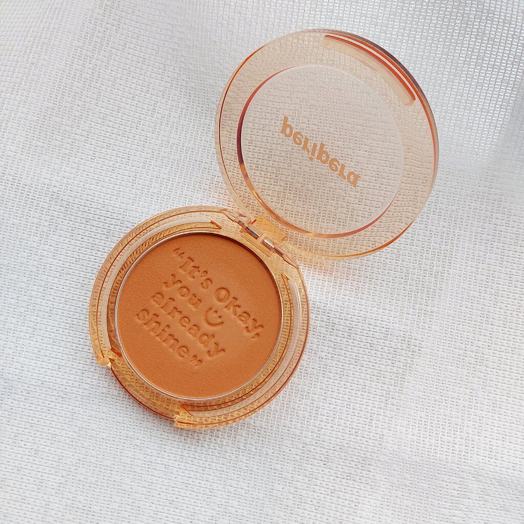 ピュア ブラッシュド サンシャイン チーク 04 HAZEL ORANGE(おべんきょモード)/PERIPERA/パウダーチークを使ったクチコミ（3枚目）