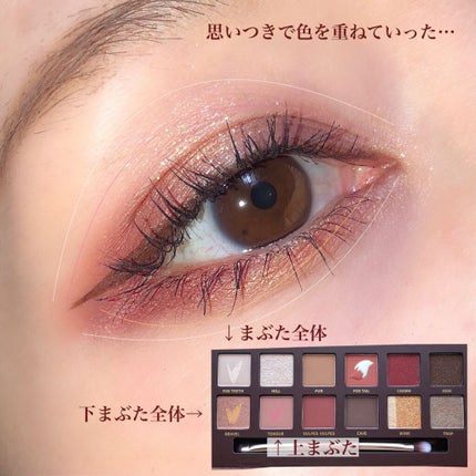 エクスプローラ12色 動物アイシャドウパレット/PERFECT DIARY/アイシャドウパレットを使ったクチコミ(2枚目)