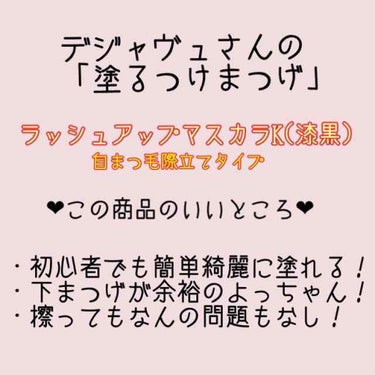 「塗るつけまつげ」自まつげ際立てタイプ/デジャヴュ/マスカラを使ったクチコミ（2枚目）