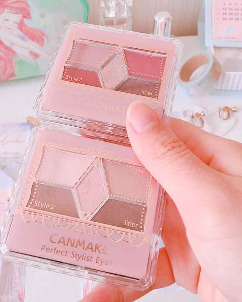 【旧品】パーフェクトスタイリストアイズ/キャンメイク/アイシャドウパレットを使ったクチコミ(1枚目)