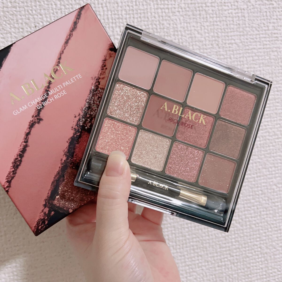 グラムチェンジマルチパレット 02 リッチローズ/A.BLACK/マルチパレットを使ったクチコミ（1枚目）