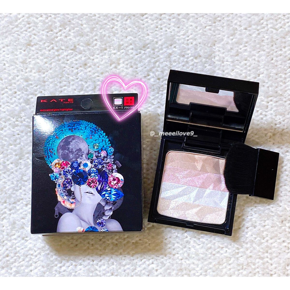 オーロラライズグロウハイライター/KATE/パウダーハイライトを使ったクチコミ(1枚目)