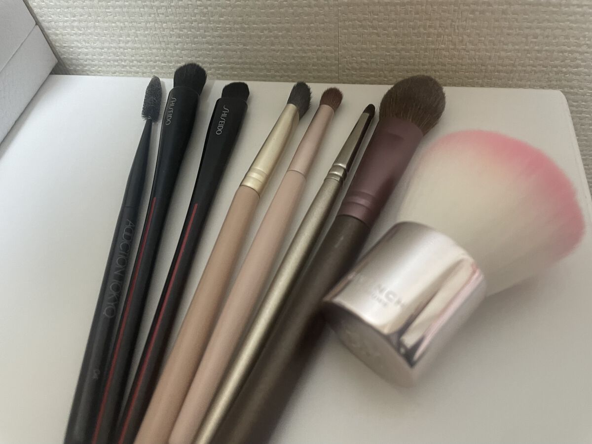 B5520 アイシャドウ尖り/白鳳堂/メイクブラシを使ったクチコミ（1枚目）