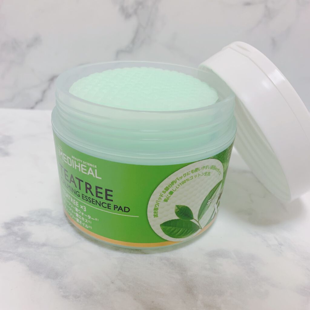 ティーツリーカーミングエッセンスパッド/MEDIHEAL/トナーパッドを使ったクチコミ（2枚目）