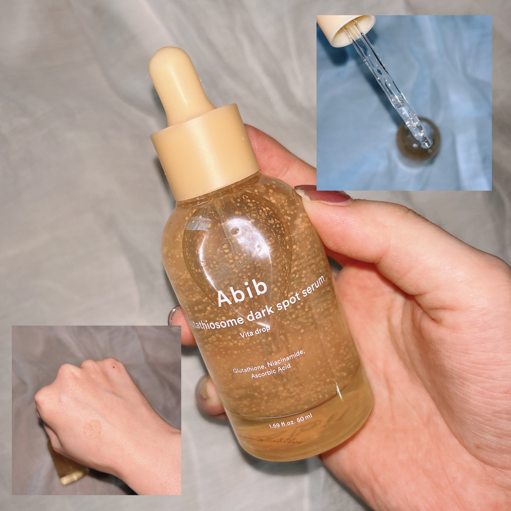 グルタチオンソームダークスポットセラムビタドロップ/Abib /美容液を使ったクチコミ（2枚目）