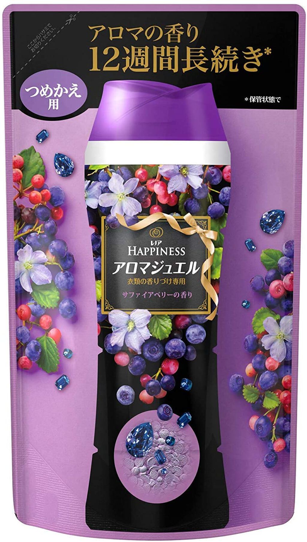 レノアハピネス アロマジュエル サファイアベリーの香り 詰替用 455ml