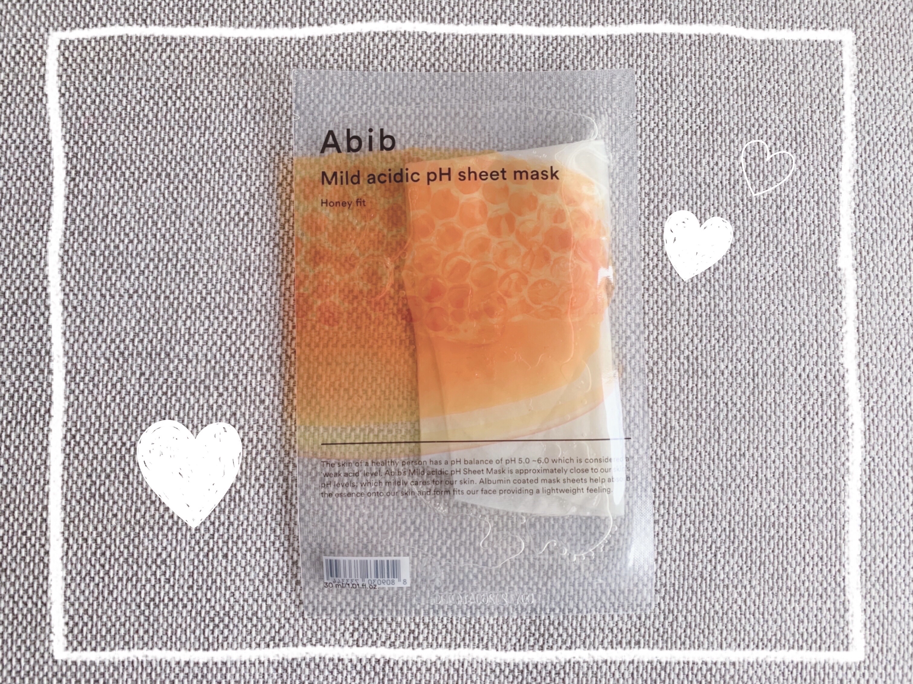 弱酸性pHシートマスク ハニーフィット/Abib /シートマスク・パックを使ったクチコミ（1枚目）
