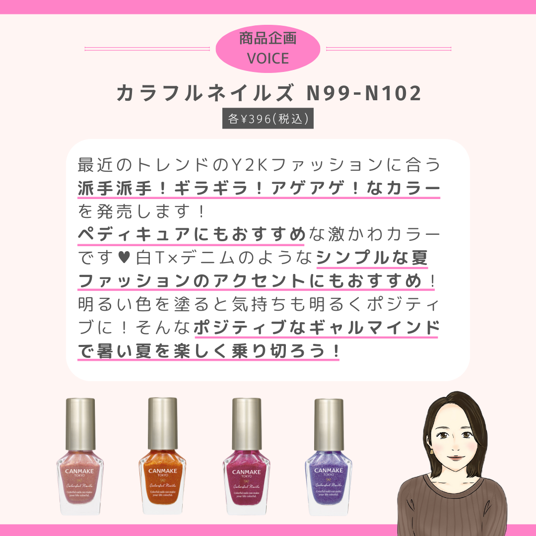 カラフルネイルズ/キャンメイク/マニキュアを使ったクチコミ(3枚目)