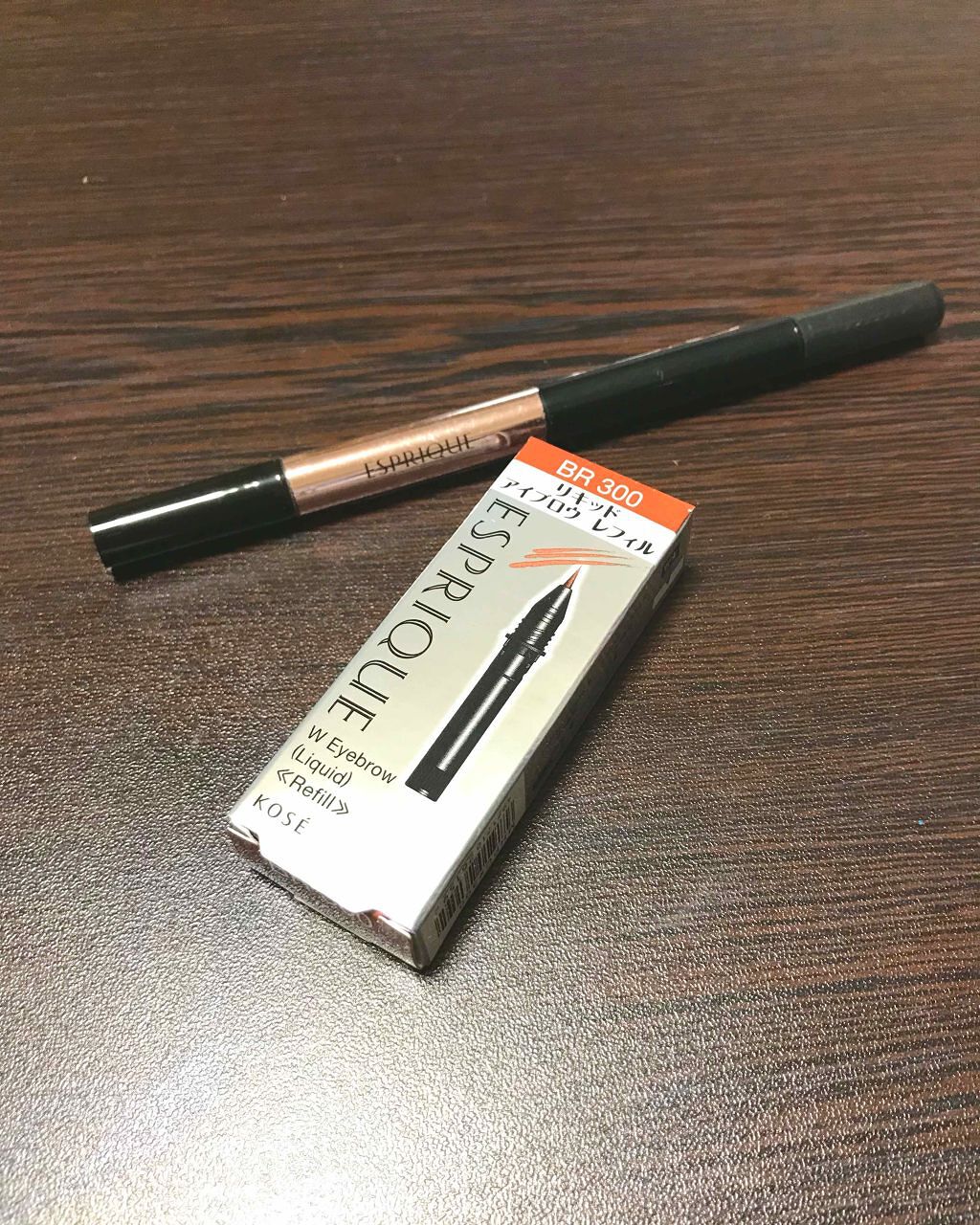 W アイブロウ (リキッド&パウダー)/ESPRIQUE/リキッドアイブロウを使ったクチコミ(1枚目)