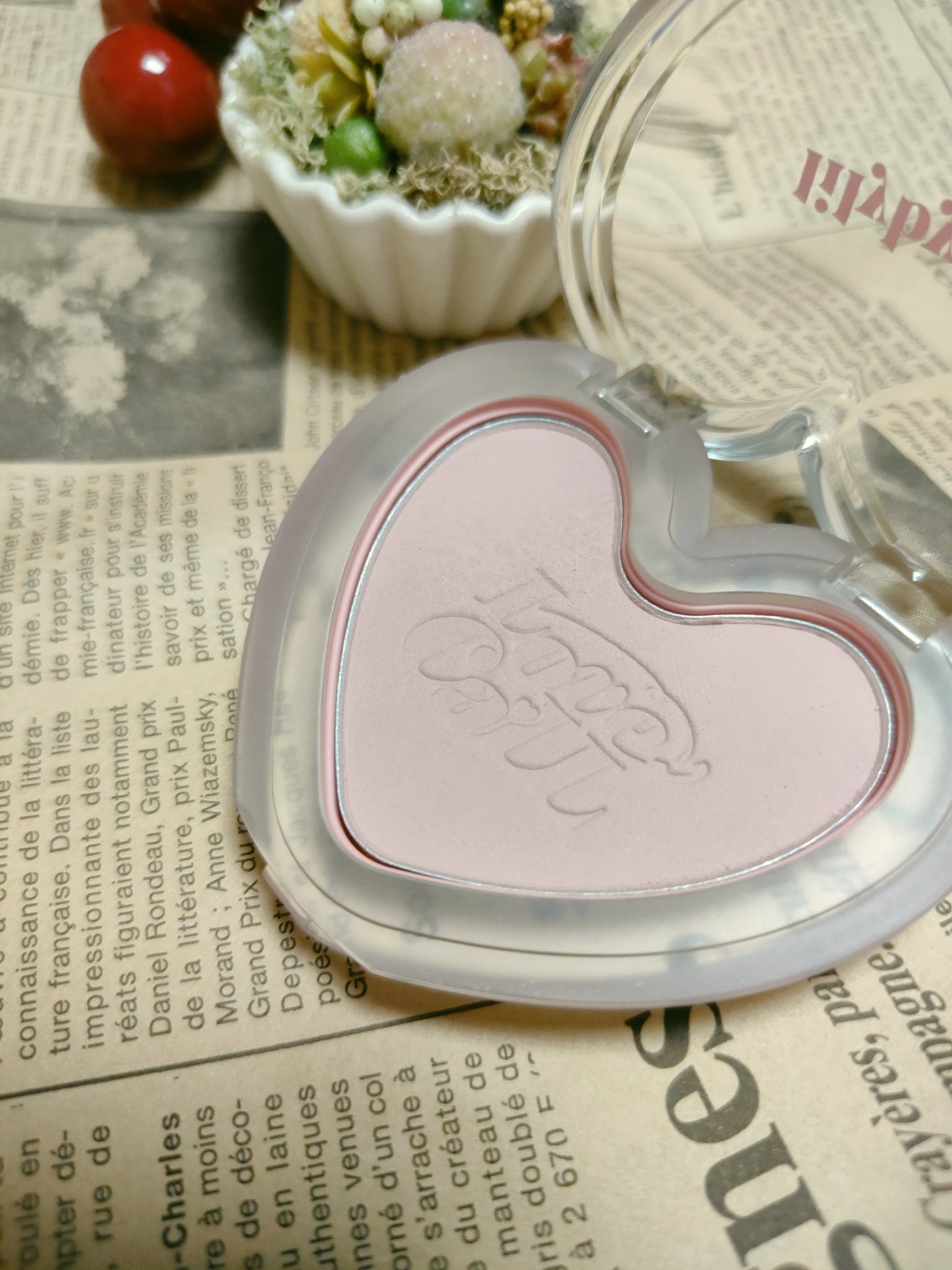 Luv Beam Blur Cheek 05 Blurry Lavender/lilybyred/パウダーチークを使ったクチコミ（2枚目）