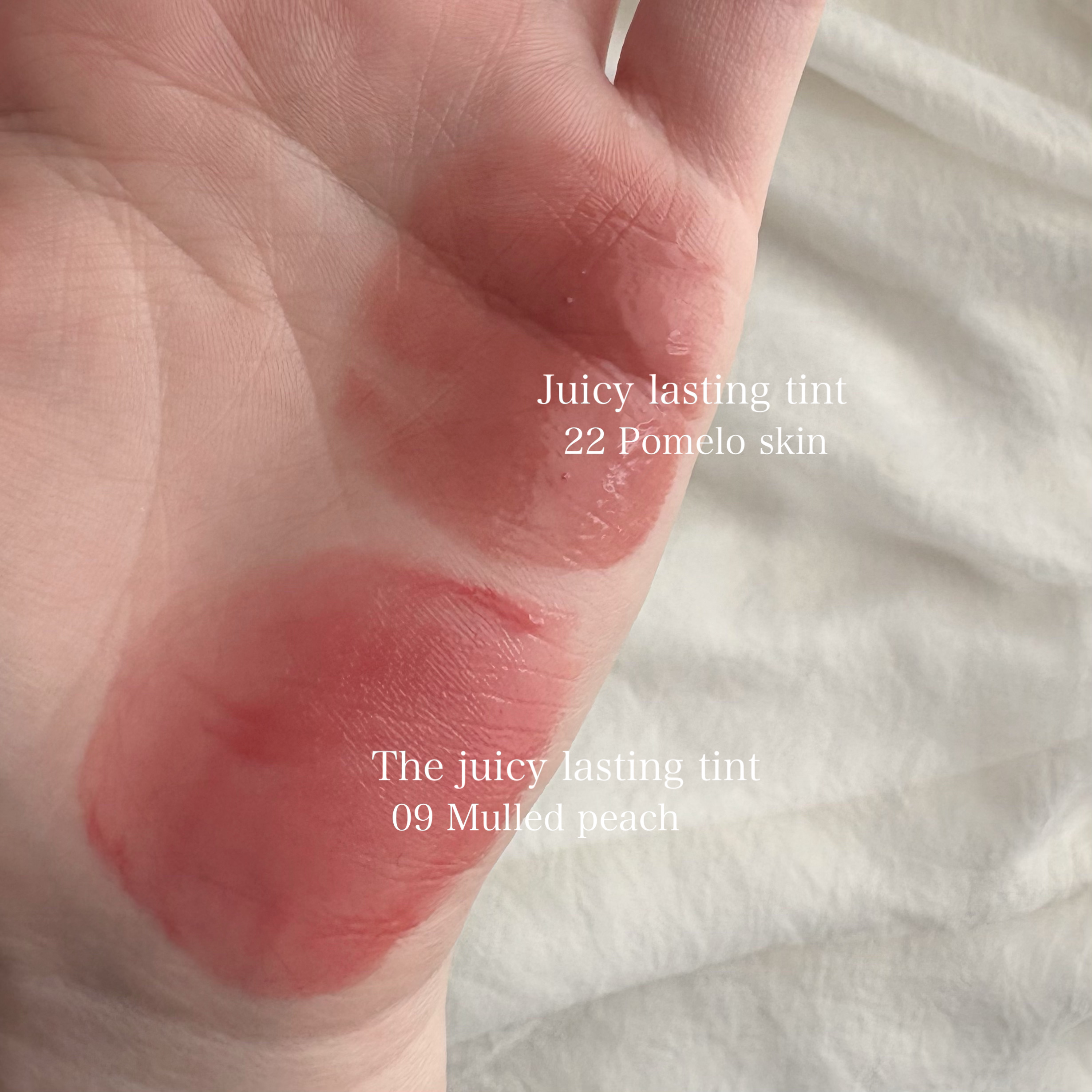 ジューシーラスティングティント/rom&nd/リップティントを使ったクチコミ（2枚目）