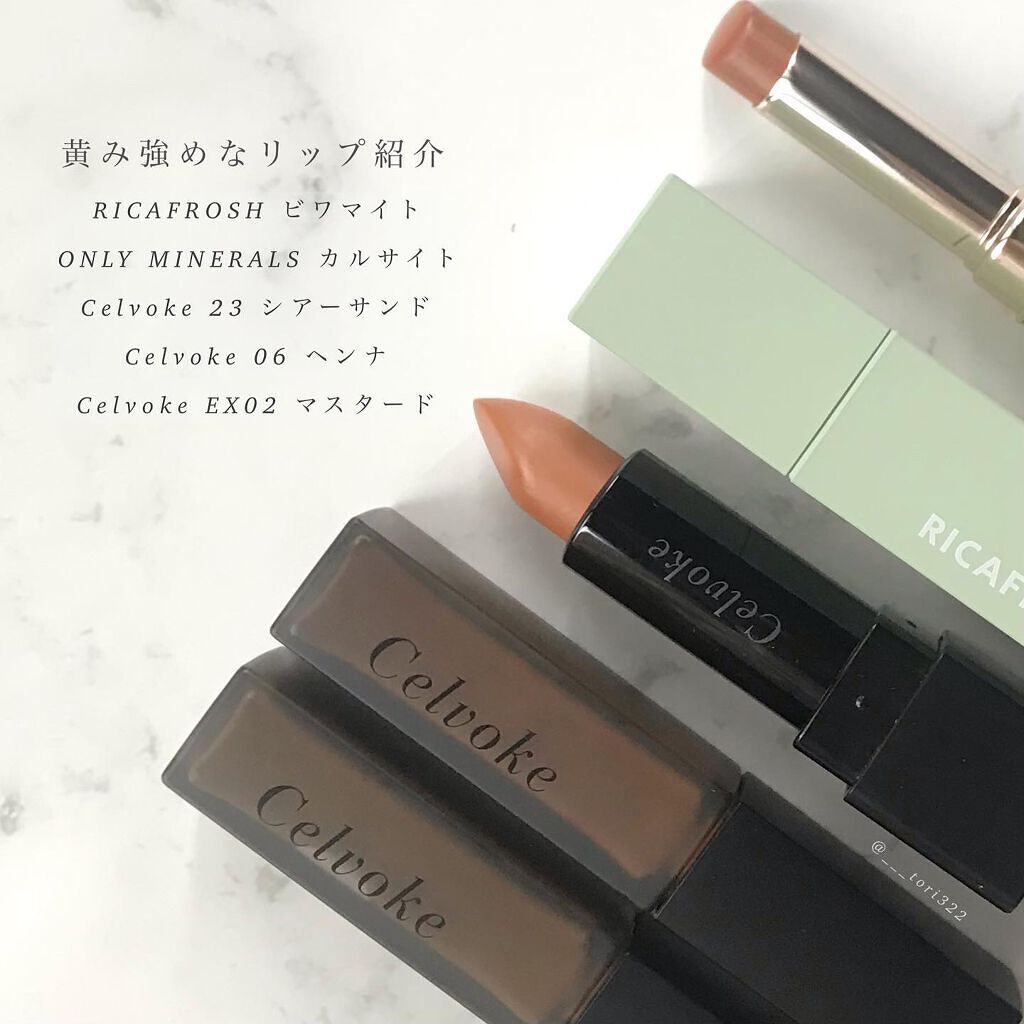 エンスロール マット リップス 06 ヘンナ/Celvoke/口紅を使ったクチコミ（1枚目）