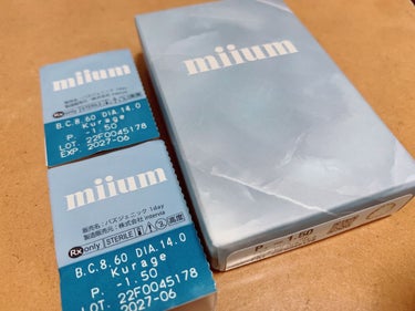 miium 1day/miium/ワンデー（１DAY）カラコンを使ったクチコミ（2枚目）