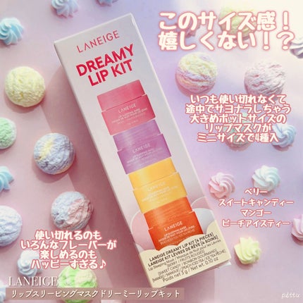 リップスリーピングマスク ドリーミーリップキット/LANEIGE/その他キットセットを使ったクチコミ(2枚目)