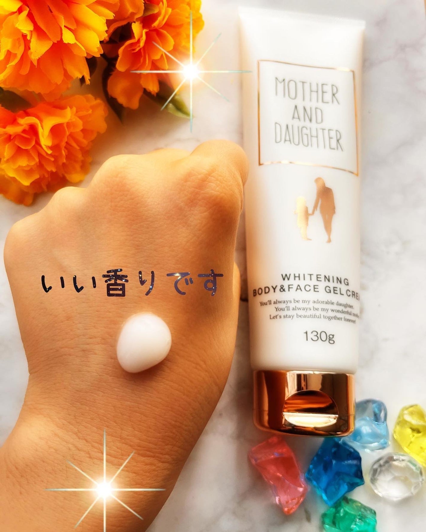 ホワイトニング ボディ&フェイスジェルクリーム【医薬部外品】/Mother&Daughter/フェイスクリームを使ったクチコミ(3枚目)