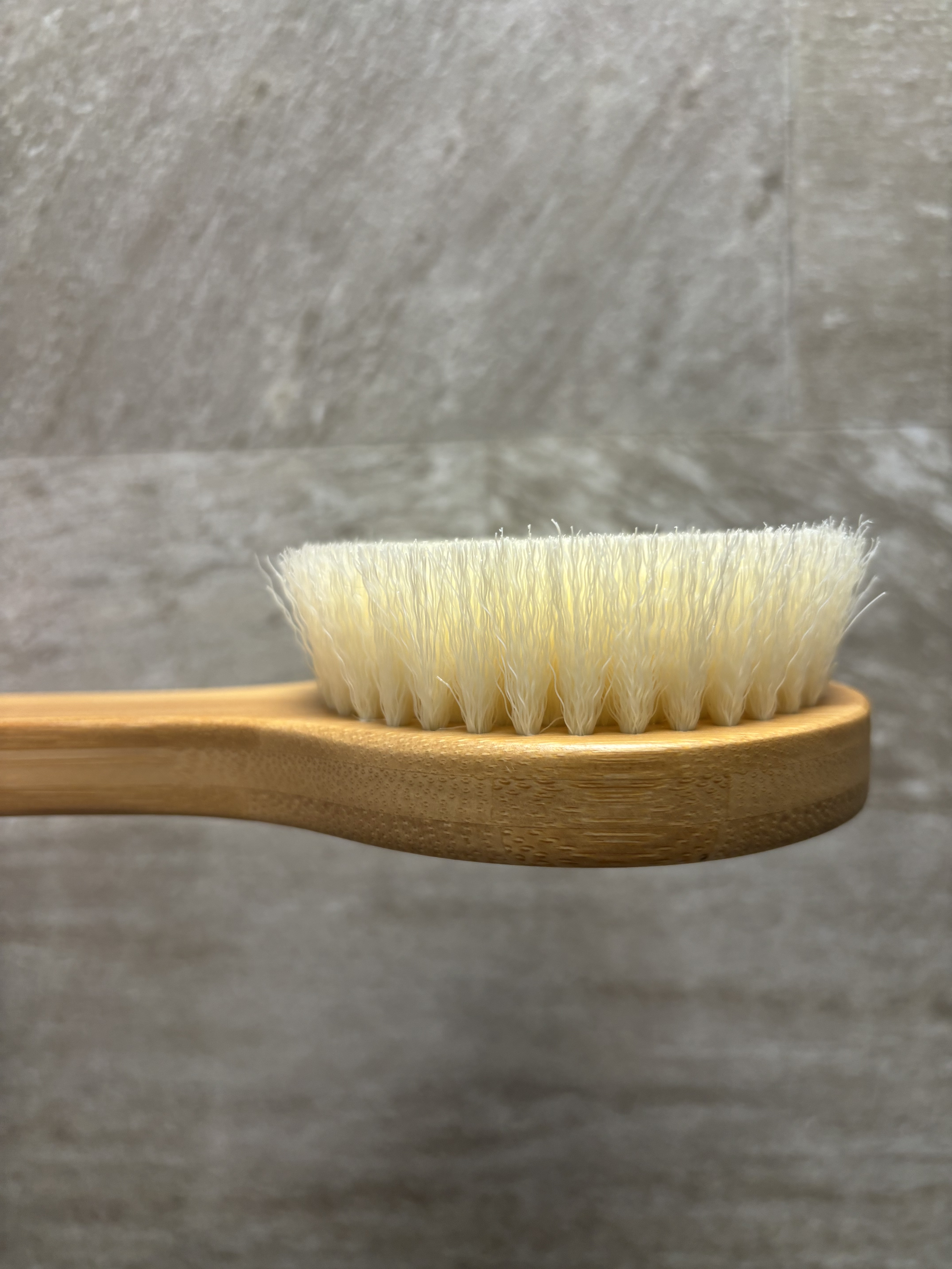 竹材シャワーブラシ L/無印良品/バスグッズを使ったクチコミ（2枚目）