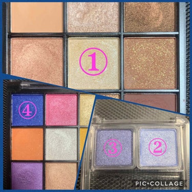 UR GLAM　BLOOMING EYE COLOR PALETTE/U R GLAM/アイシャドウパレットを使ったクチコミ（2枚目）