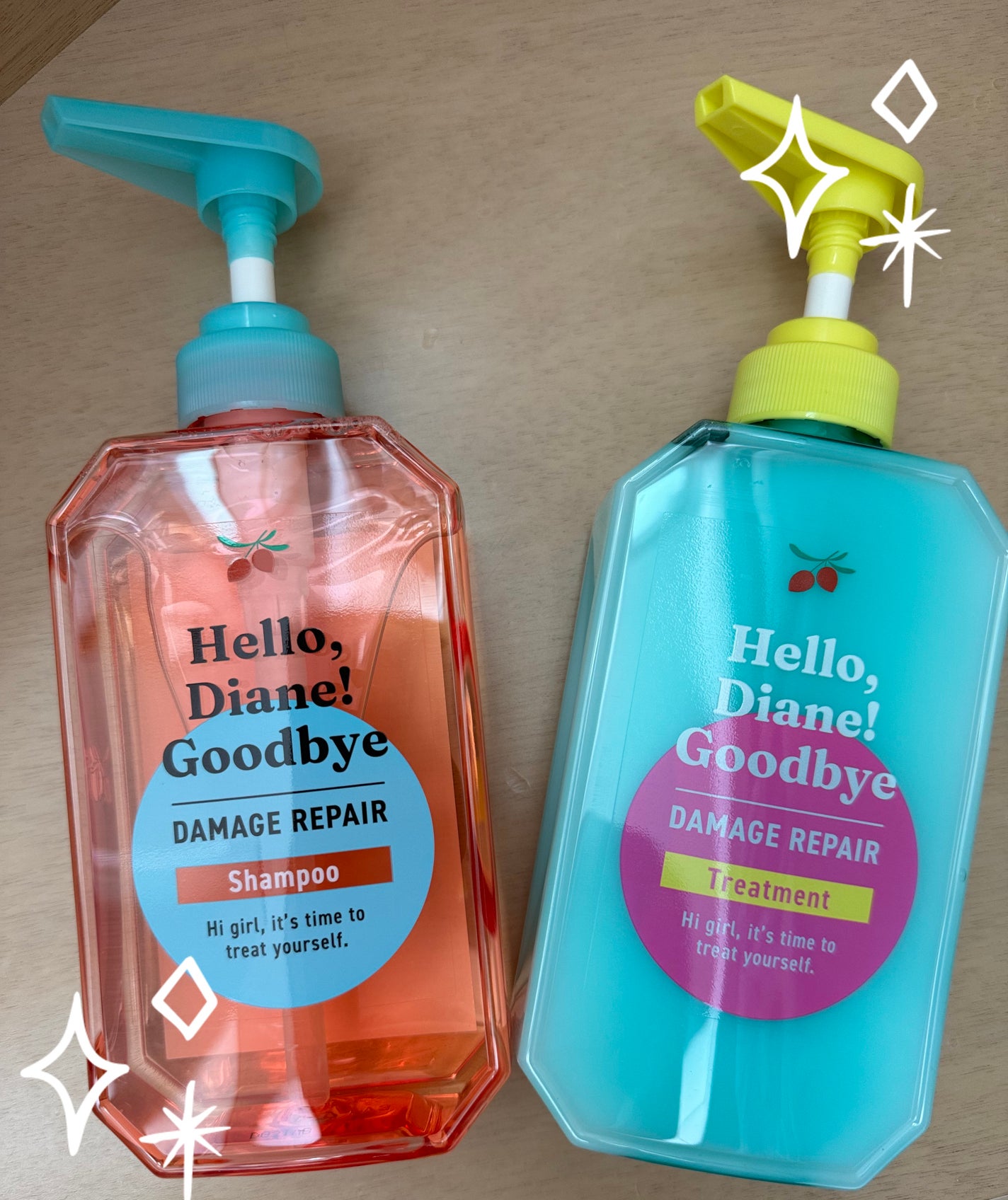 ハローダイアン グッバイ ダメージリペア シャンプー/トリートメント/ダイアン/市販シャンプーを使ったクチコミ(1枚目)