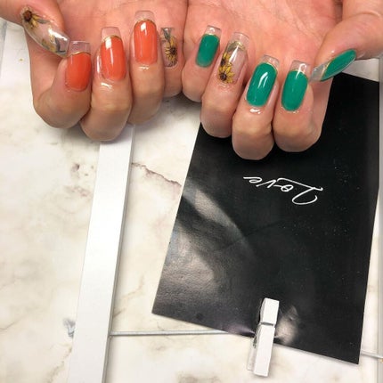 cst on LIPS 「#クリアネイル#クリアフレンチ#clearnails#アシメネ..」(3枚目)