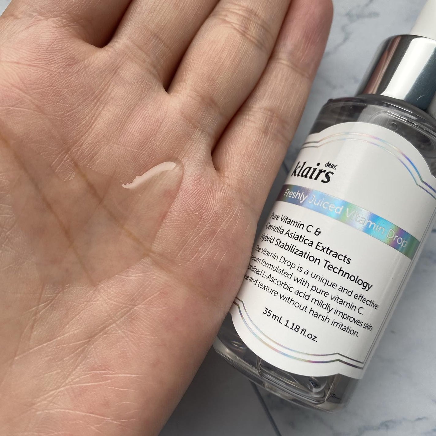 フレッシュリージュースドビタミンドロップ(35ml)/Klairs/美容液を使ったクチコミ(2枚目)