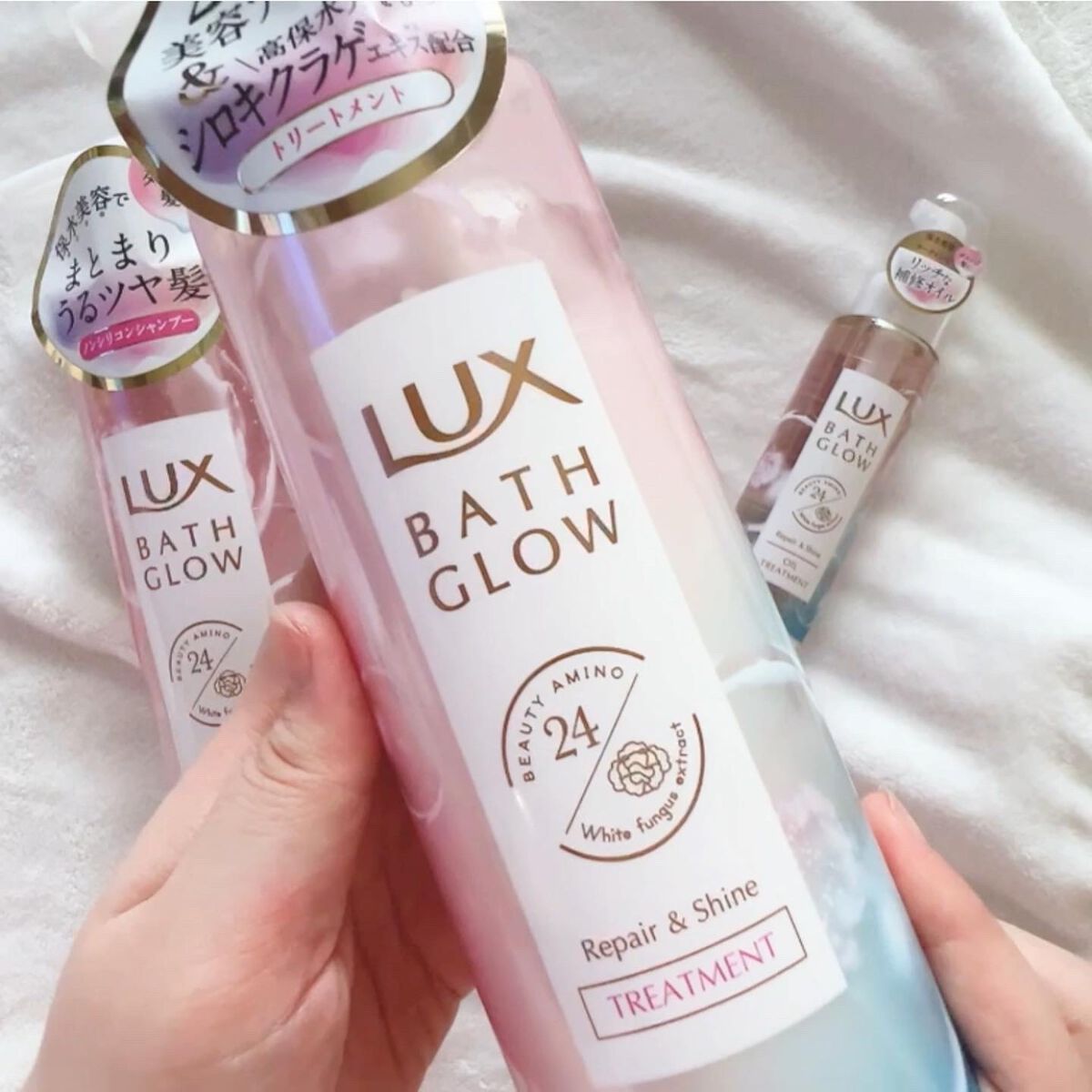 バスグロウ リペア&シャイン シャンプー/トリートメント/LUX/シャンプー・コンディショナーを使ったクチコミ(4枚目)