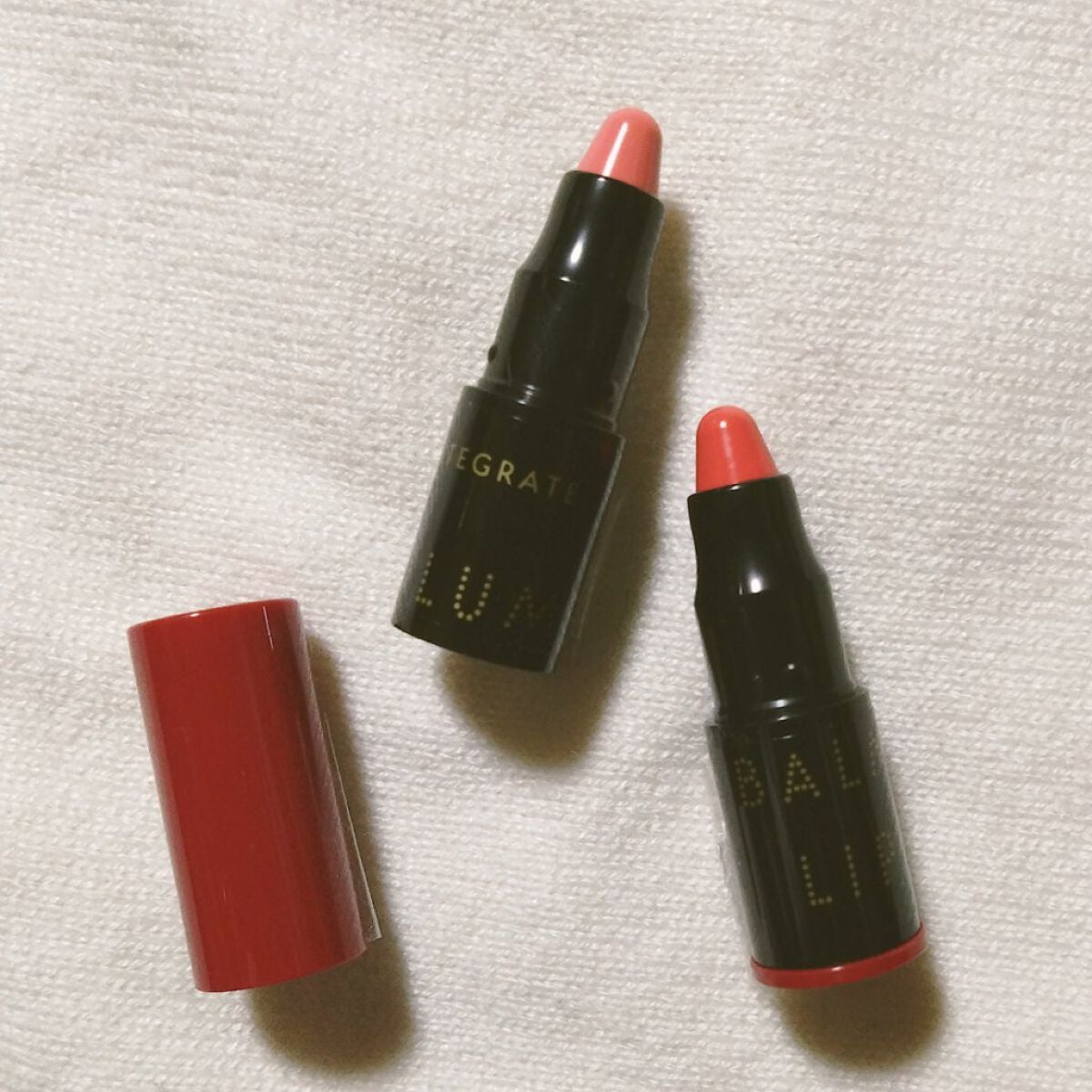 つながるプチクレヨンリップ/LAWSON (ローソン)/口紅を使ったクチコミ(2枚目)