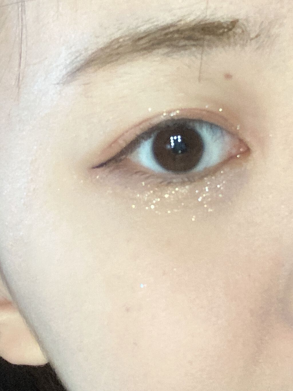 リキッド グリッター シャドウ/rom&nd/グリッターを使ったクチコミ(3枚目)