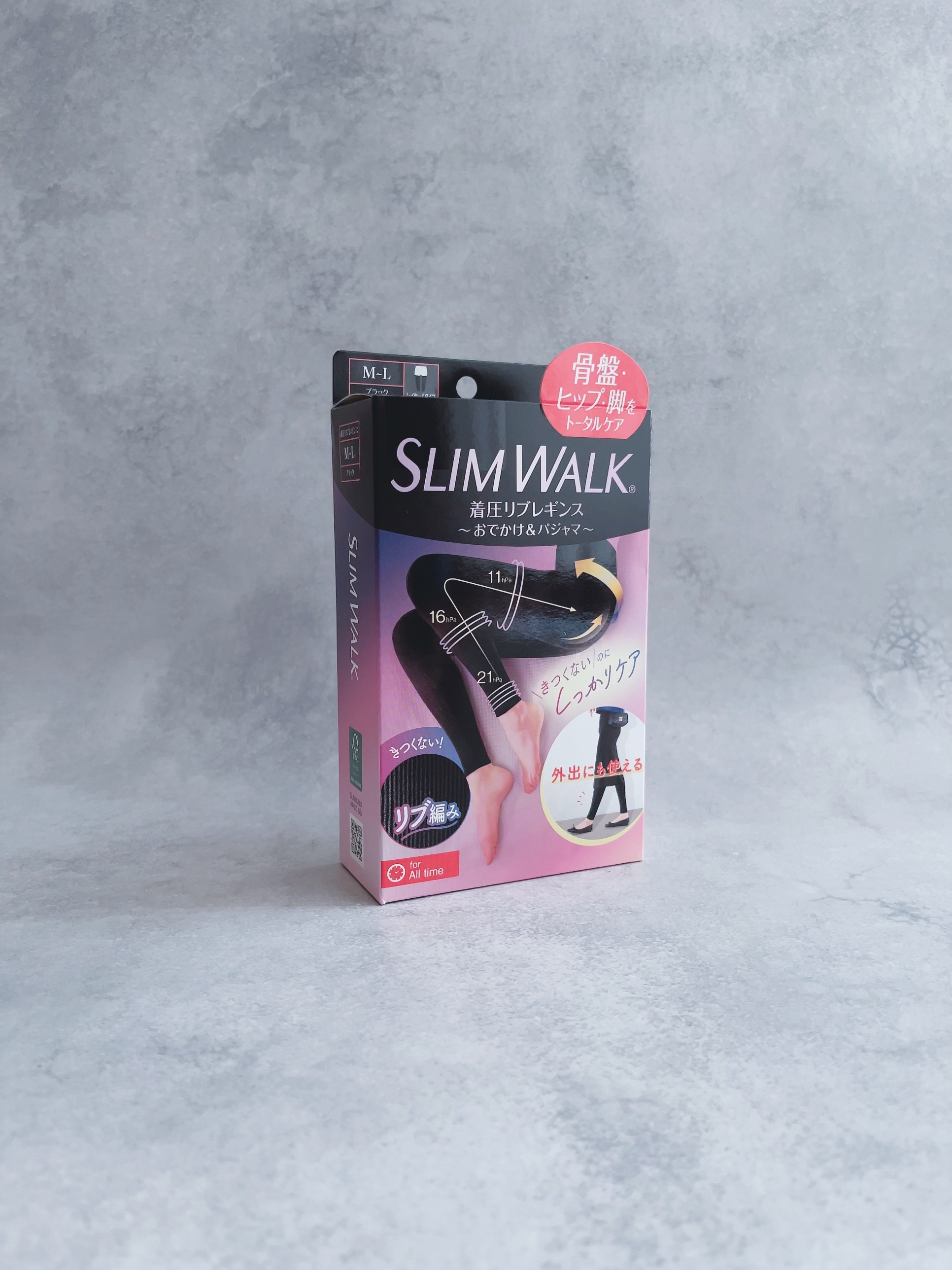 着圧リブレギンス/SLIMWALK/着圧ソックス・レギンスを使ったクチコミ（1枚目）