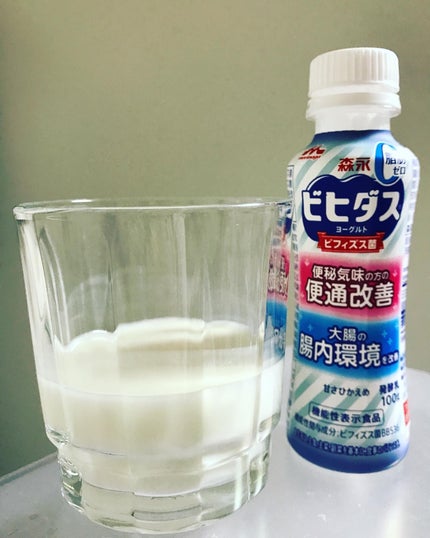 ビヒダス ヨーグルト 便通改善 脂肪ゼロ ドリンクタイプ/森永乳業/飲むヨーグルトを使ったクチコミ(2枚目)