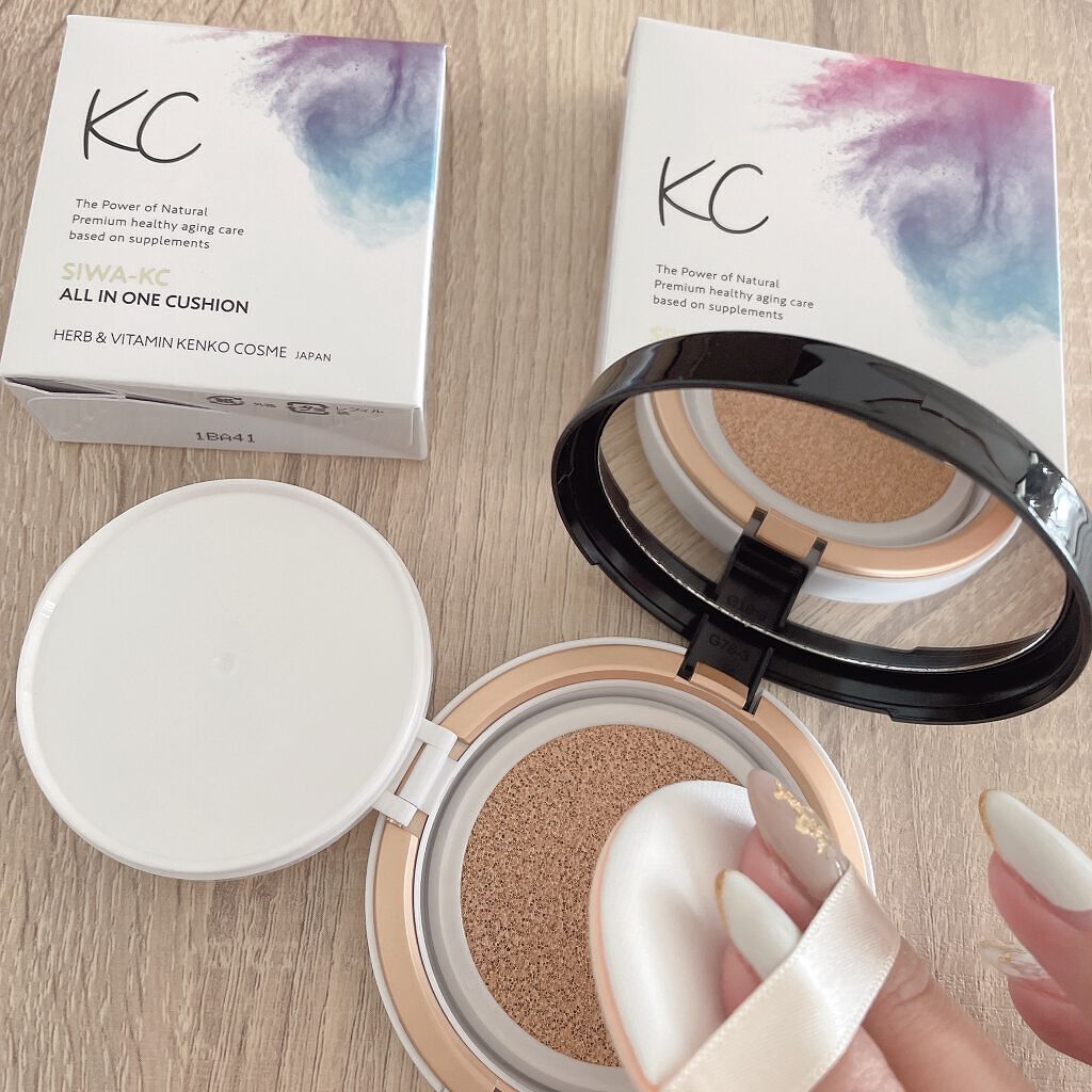 SIWA-KC オールインワンクッション/ハーブ健康本舗/クッションファンデーションを使ったクチコミ(1枚目)