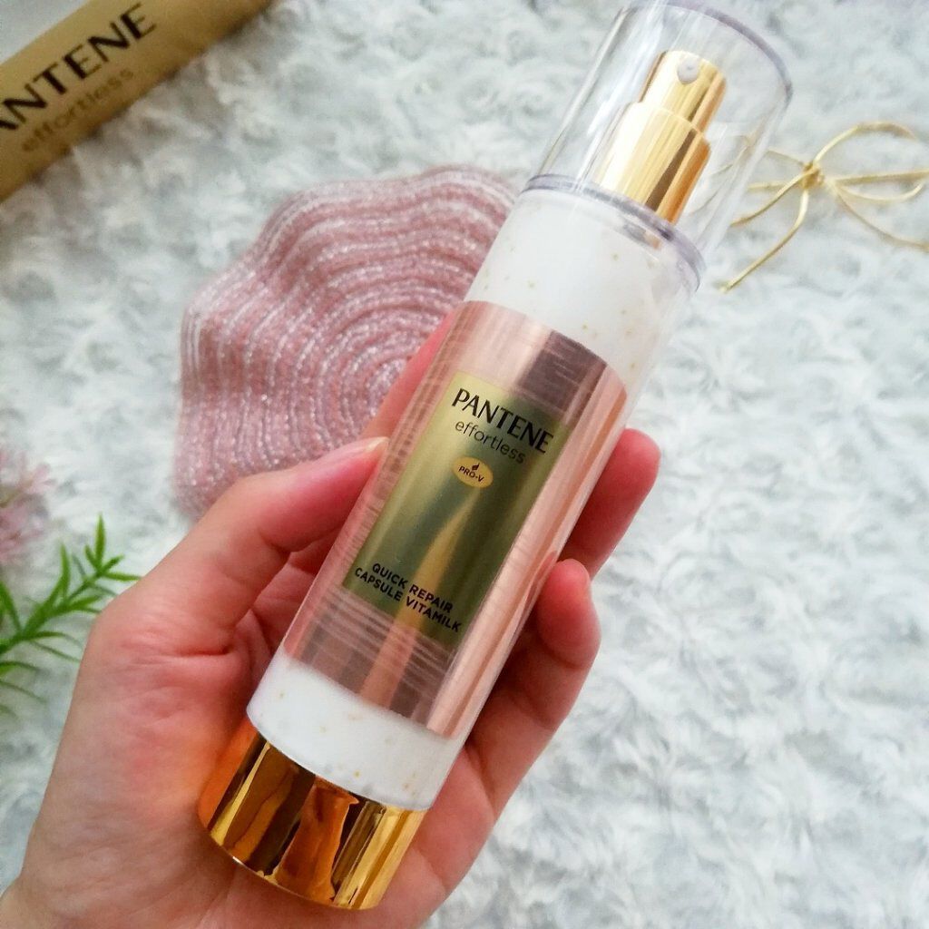 パンテーン エフォートレス クイック リペアー カプセル ヴィタミルク(洗い流さないトリートメント)/パンテーン/ヘアミルクを使ったクチコミ(2枚目)