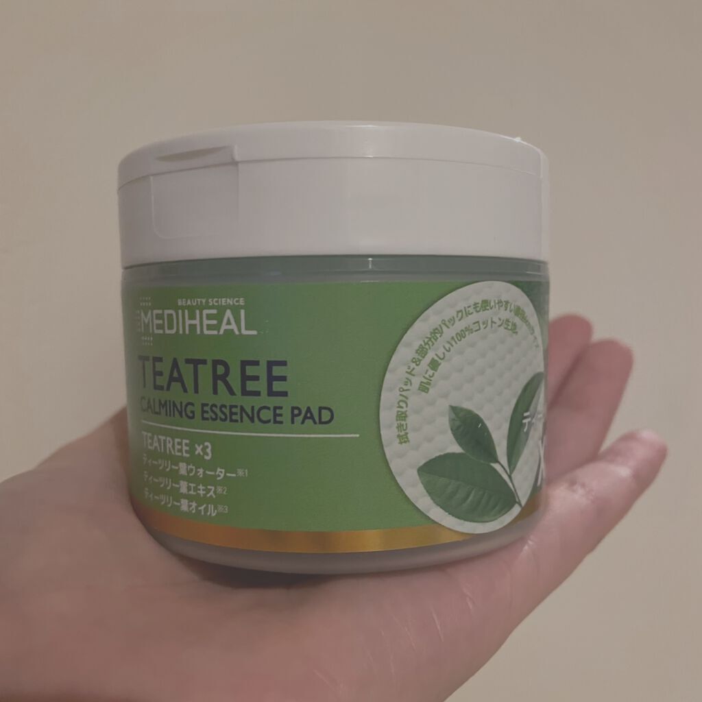 ティーツリーカーミングエッセンスパッド/MEDIHEAL/トナーパッドを使ったクチコミ(1枚目)