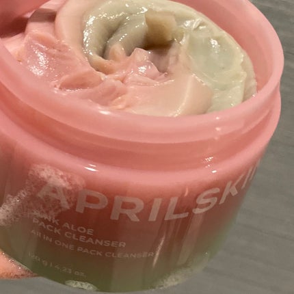 ピンクアロエメレンゲクレンザー/APRILSKIN/その他洗顔料を使ったクチコミ(7枚目)