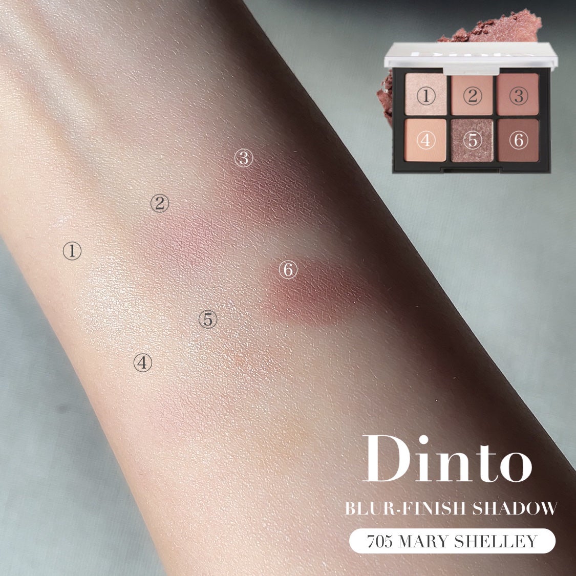 ブラーフィニシュシャドウパレット/Dinto/アイシャドウパレットを使ったクチコミ(7枚目)