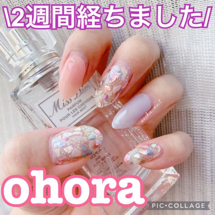 セミキュアジェルネイル(ハンド)/ohora/ネイルシールを使ったクチコミ(1枚目)