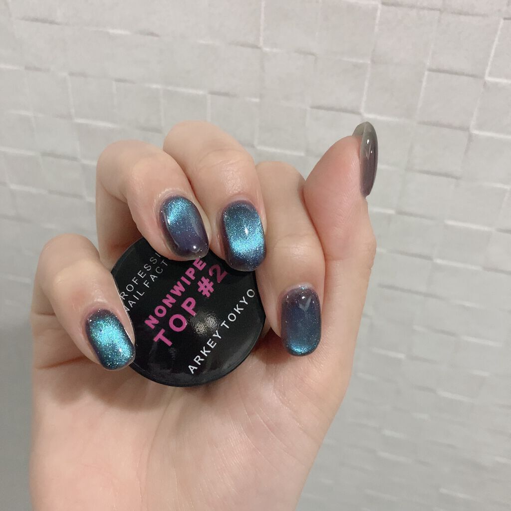 NONWIPE TOP #2/ARKEY TOKYO/ジェルネイルを使ったクチコミ(4枚目)