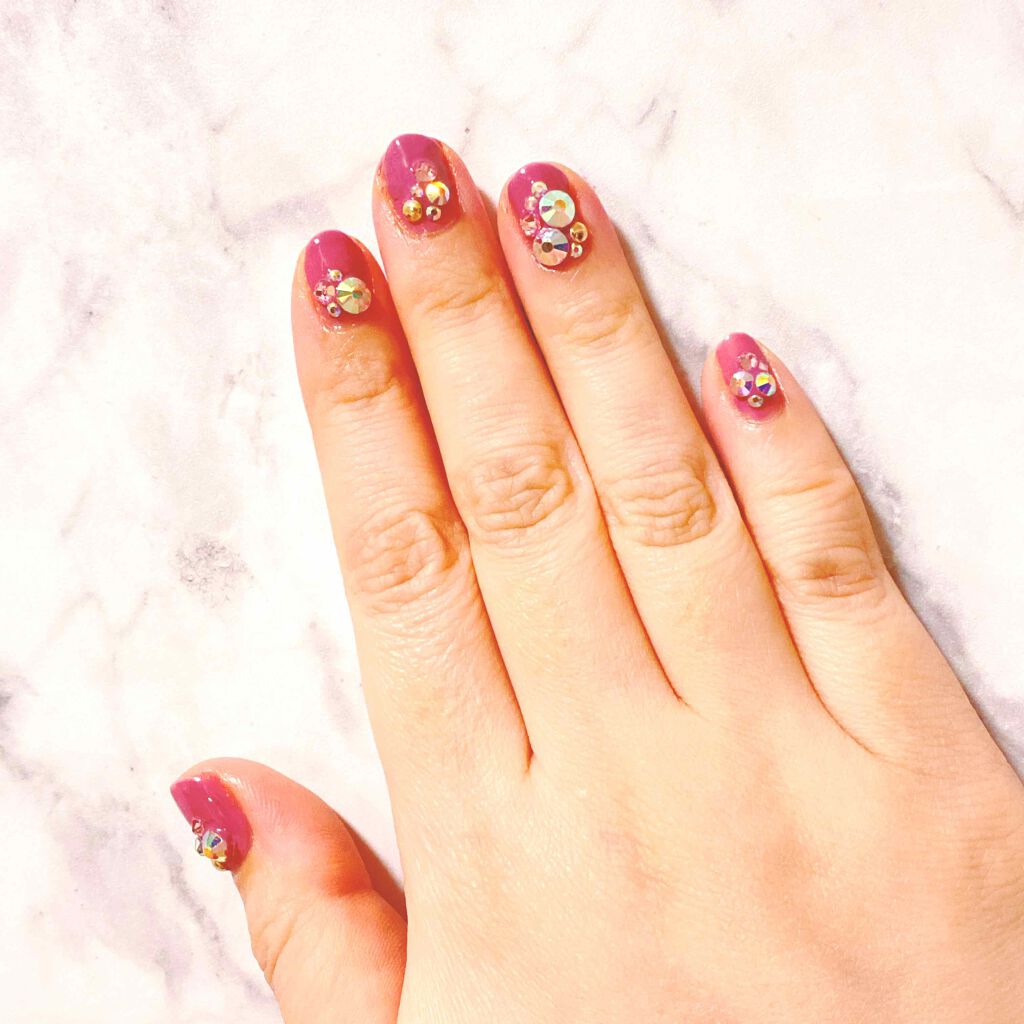 ジェルネイル（ライト対応）/セリア/ジェルネイルを使ったクチコミ（3枚目）