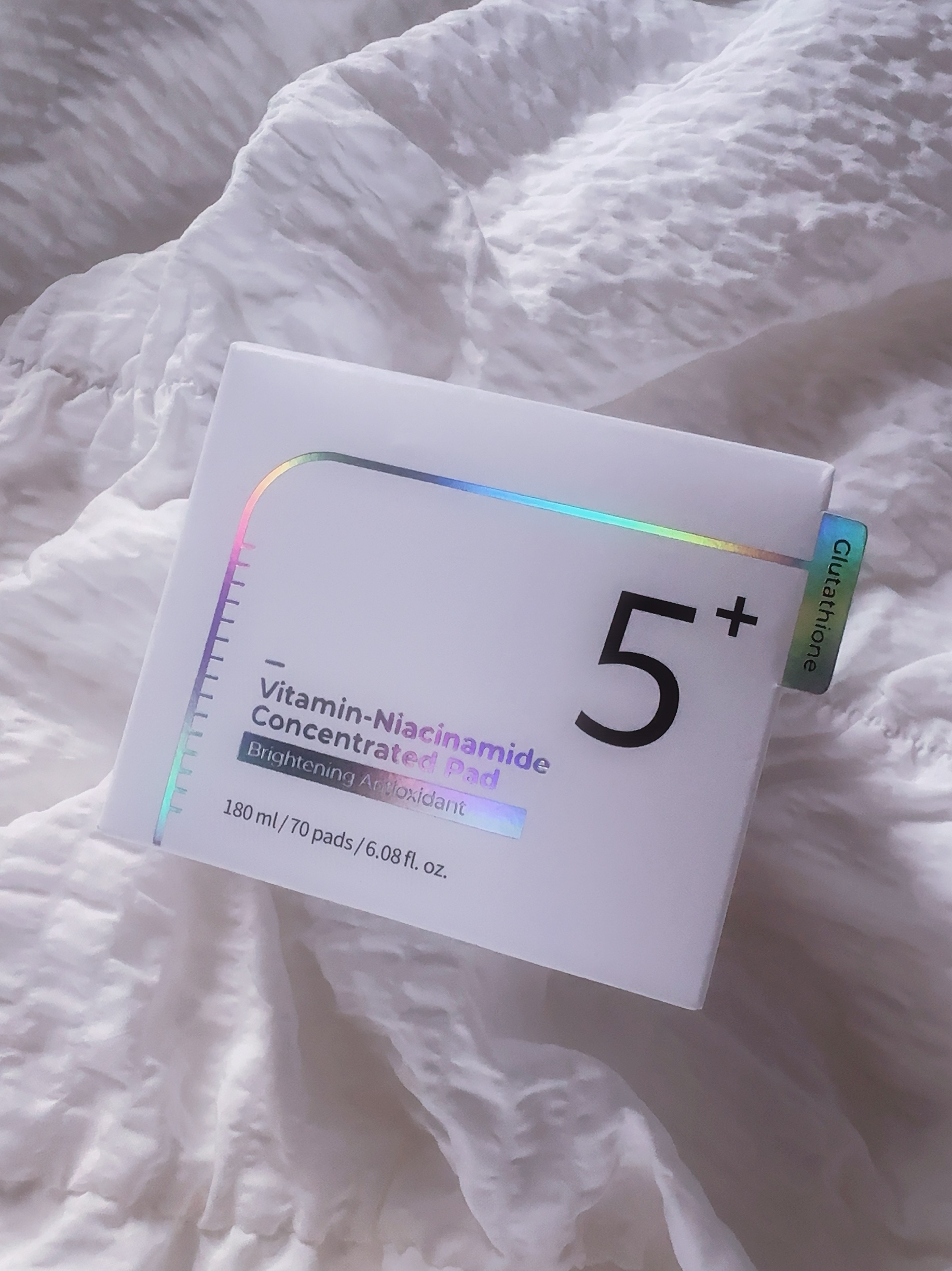 5番 白玉グルタチオンＣフィルムパッド/numbuzin/トナーパッドを使ったクチコミ（3枚目）