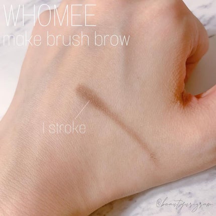 フーミー アイブロウブラシ 熊野筆/WHOMEE/メイクブラシを使ったクチコミ(2枚目)