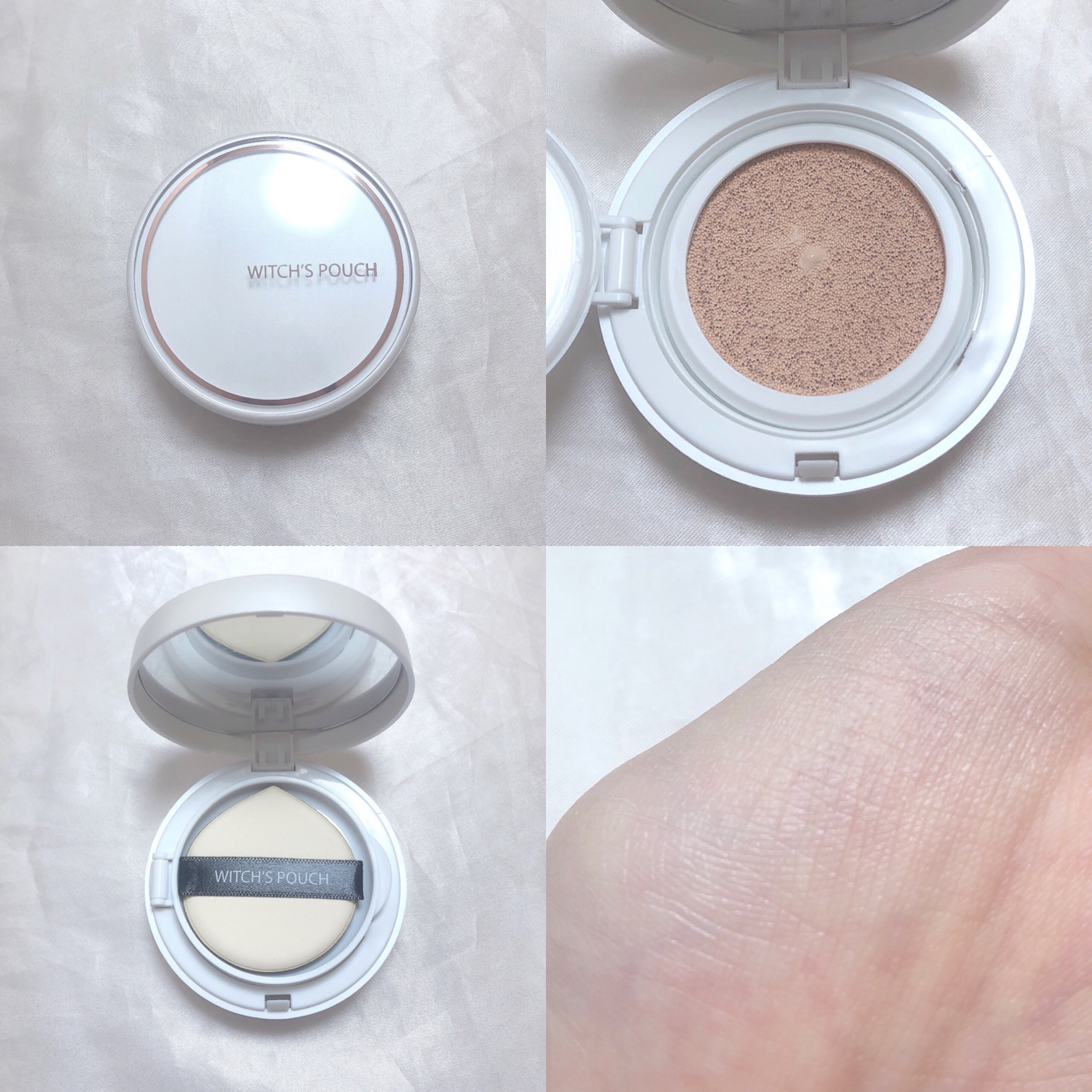 セラムスキン クッションファンデーション 21 ライトベージュ/Witch's Pouch/クッションファンデーションを使ったクチコミ（2枚目）