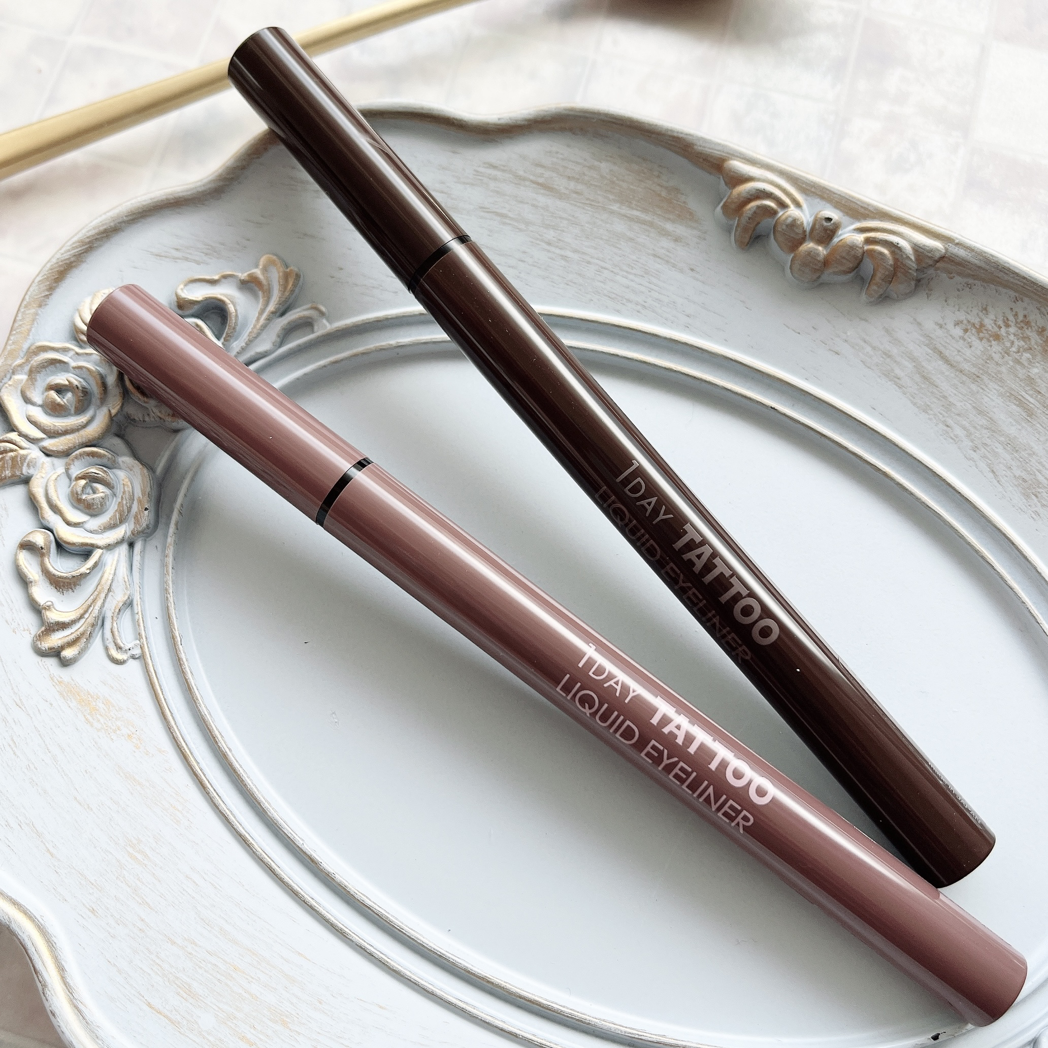 1DAY TATTOO リキッドアイライナー/K-パレット/リキッドアイライナーを使ったクチコミ（1枚目）