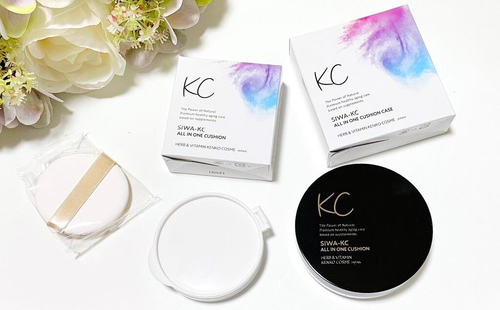 SIWA-KC オールインワンクッション/ハーブ健康本舗/クッションファンデーションを使ったクチコミ(1枚目)